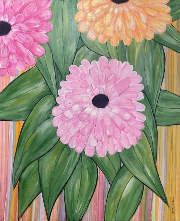 Blommor och blad